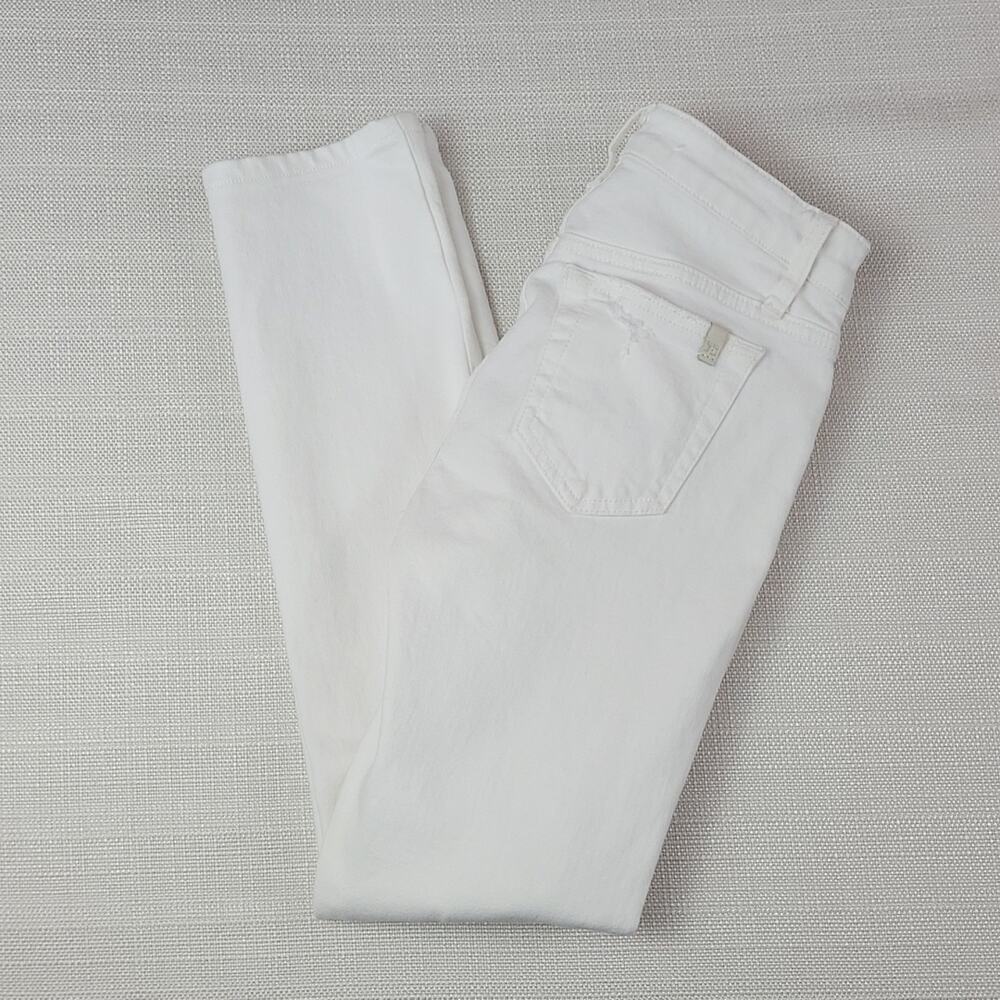 Joe's Jeans Janel white‎ denim straight leg pants 25